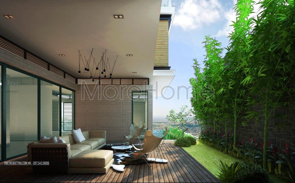 Thiết kế kiến trúc biệt thự Cao Bằng hiện đại